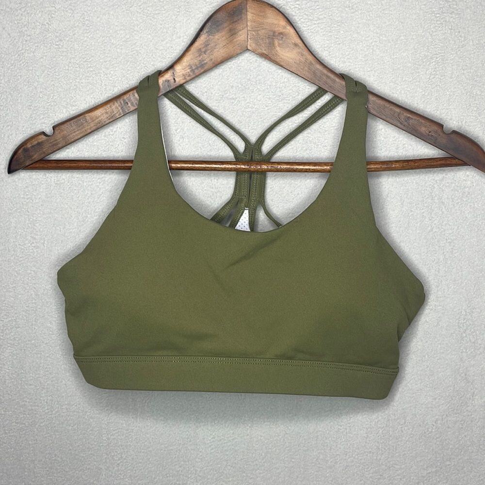NWOT Running Girl Green Sports Bra Size XS